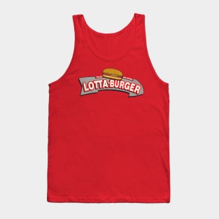 Retro Defunct Lotta Burger Fast Food Restaurant Tank Top